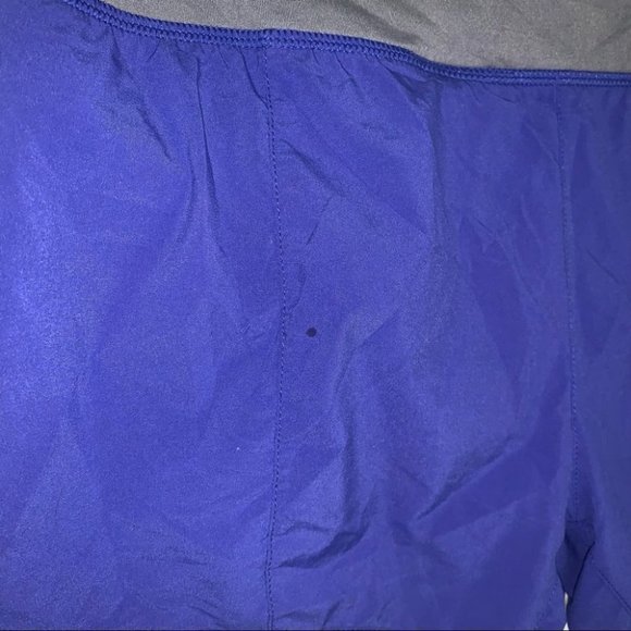 Nike Running Shorts Women’s Size Medium Purple Grey Lined Workout Swoosh Logo - Picture 7 of 7